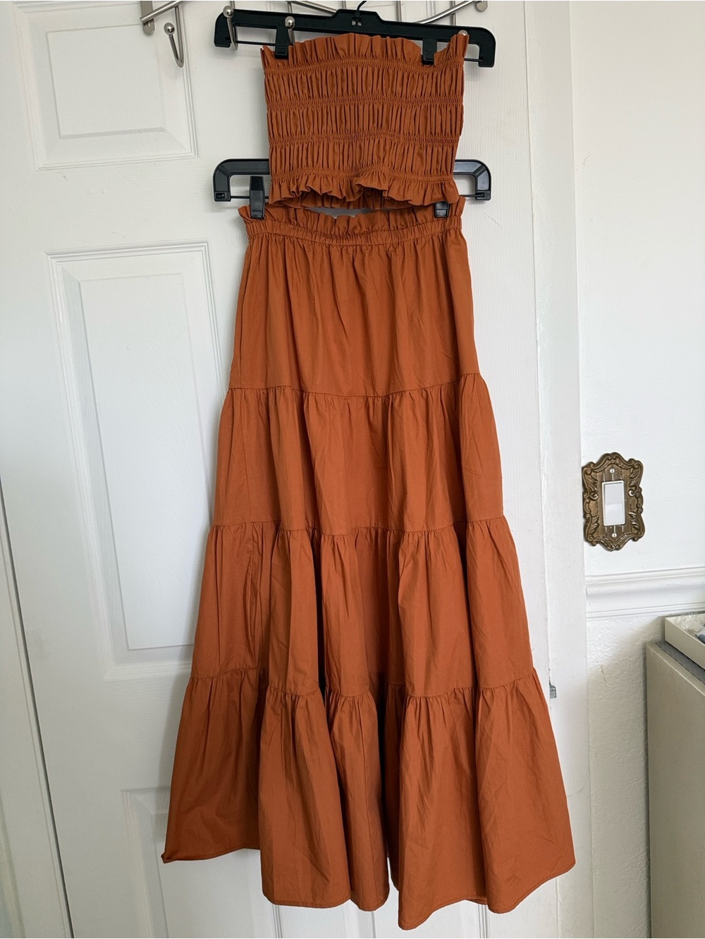 Kourt Ellery Matching Set in Terracotta/ Rust Orange Size XS ResortWear Western - Picture 6 of 16